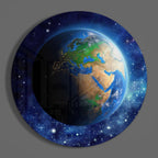 World Glass Wall Art