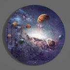 Planets Glass Wall Art