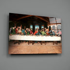 Last Supper Remastered GlassÂ WallÂ Art