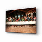 Last Supper Remastered GlassÂ WallÂ Art