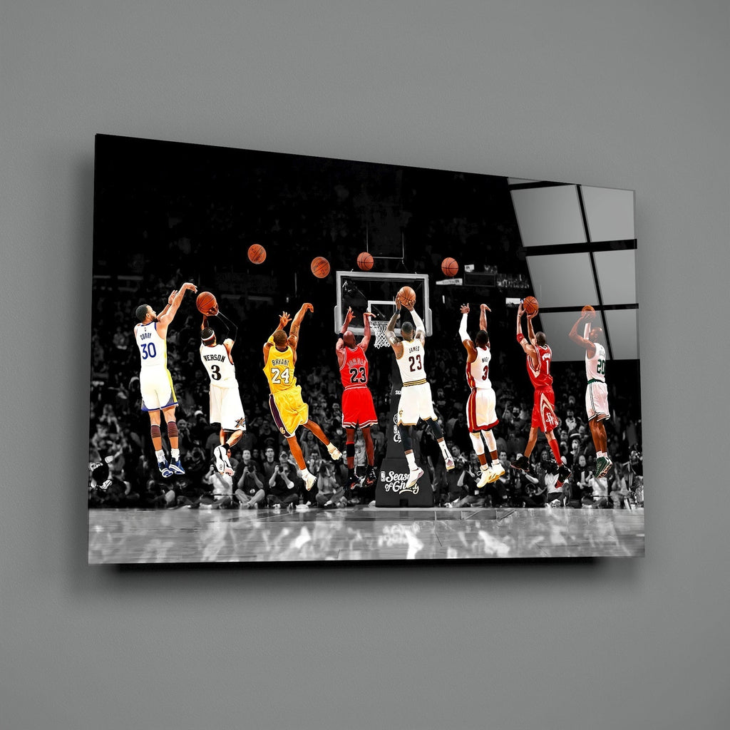 NBA All Stars GlassÂ WallÂ Art