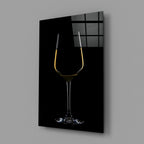 White Wine Glass Wall Art