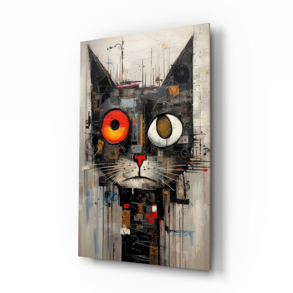 Cat Glass Wall Art