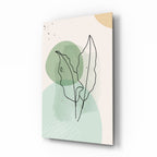 Abstract Shapes Glass Wall Art