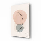 Abstract Shapes Glass Wall Art