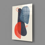 Abstract Shapes Glass Wall Art