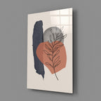 Abstract Shapes Glass Wall Art
