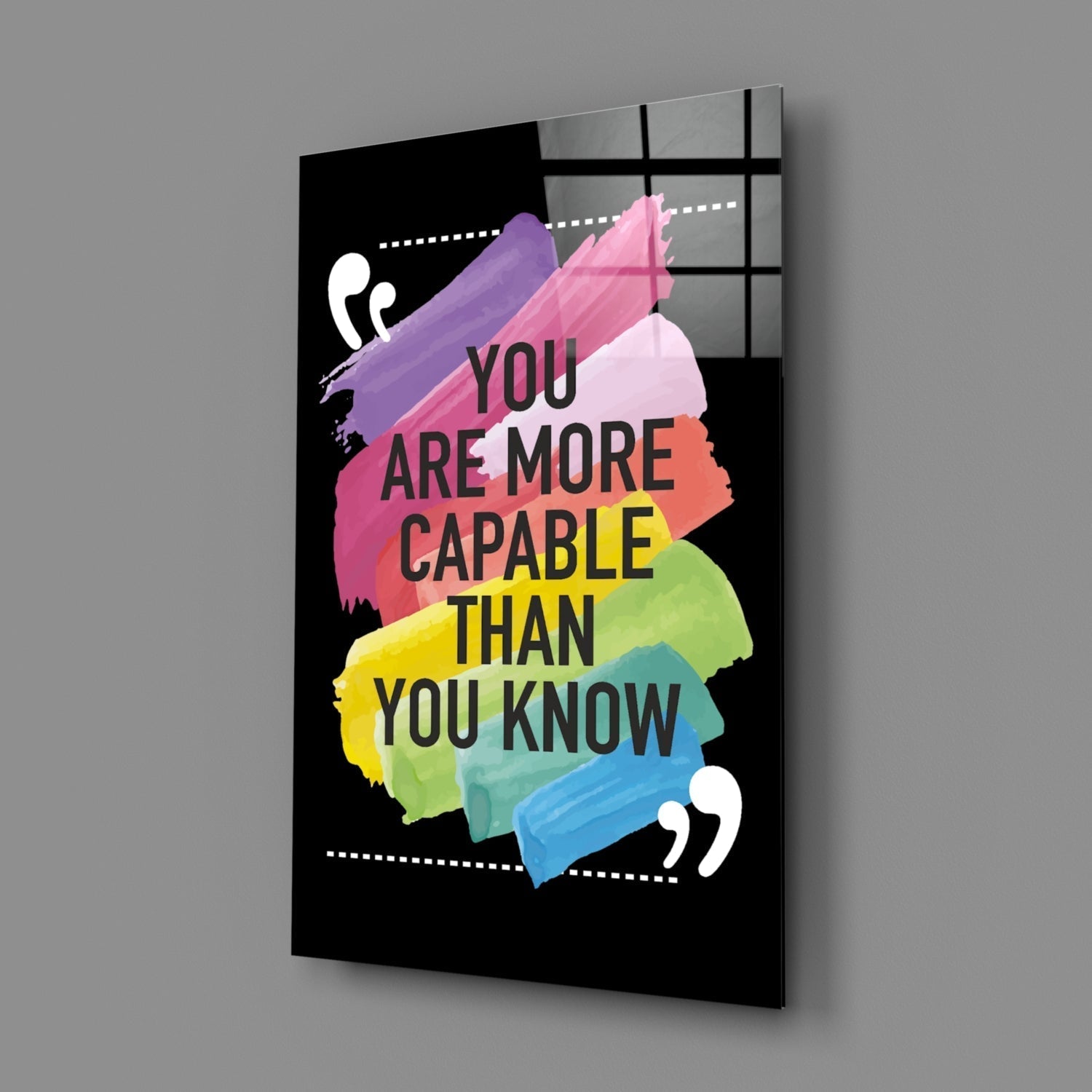 ‚ÄúYou Are More Talented Than You Think‚Äù Glass Wall Art