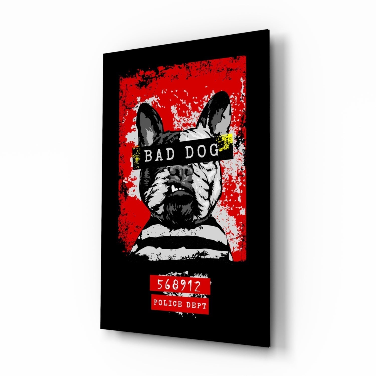‚ÄúBad Dog‚Äù Glass Wall Art