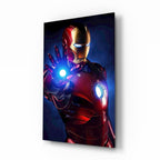 Iron Man Glass Art