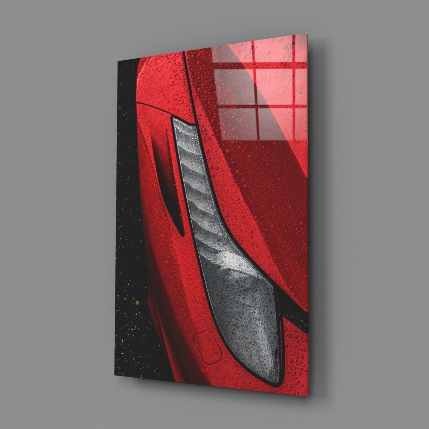 Ferrari‚Äôs Red Glass Wall Art