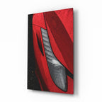 Ferrari‚Äôs Red Glass Wall Art