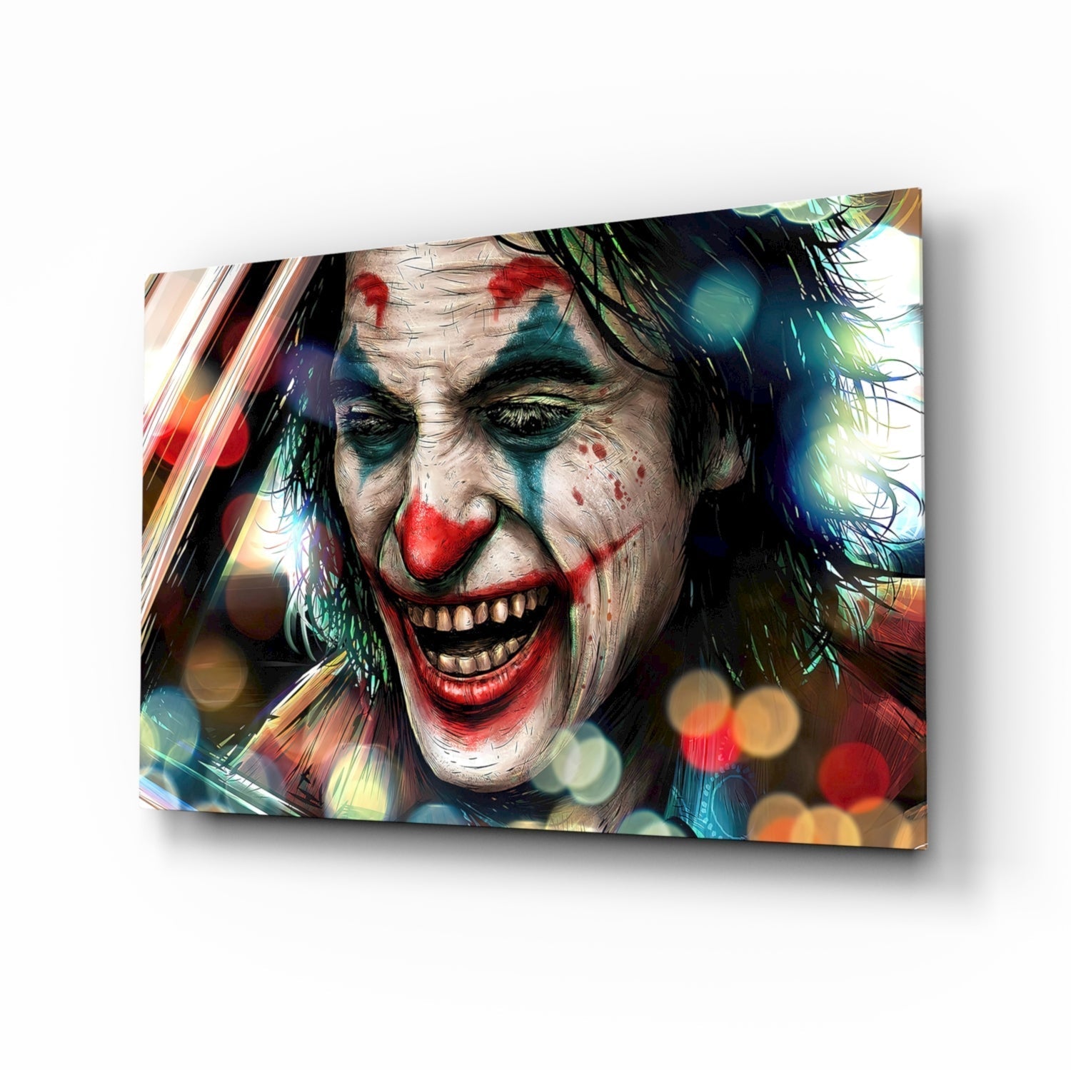 Joker‚Äôs Laugh Glass Wall Art