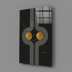 Two Dots Glass Wall Art