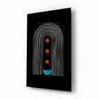 Dots Under the Rainbow Glass Wall Art