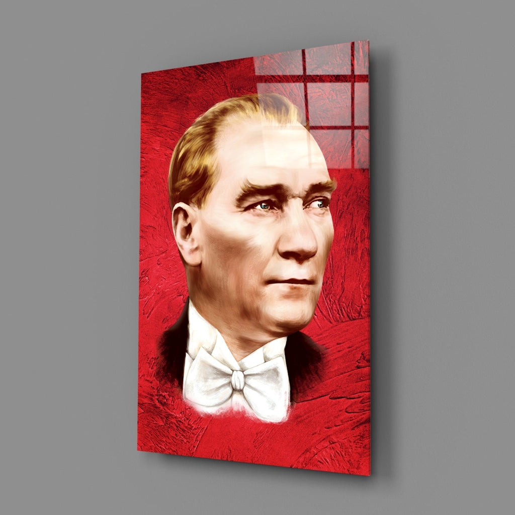 Ataturk Glass Wall Art