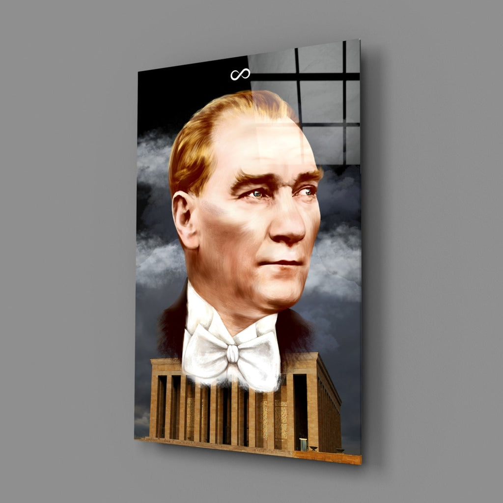 Ataturk Glass Wall Art