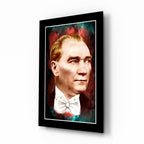Ataturk Glass Wall Art