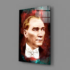 Ataturk Glass Wall Art