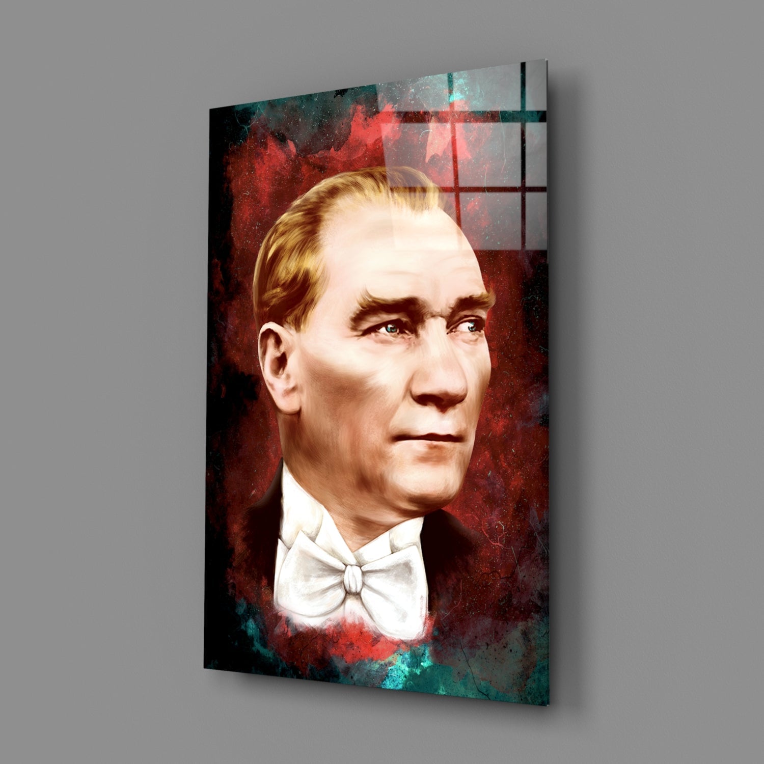 Ataturk Glass Wall Art