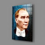 Ataturk Glass Wall Art