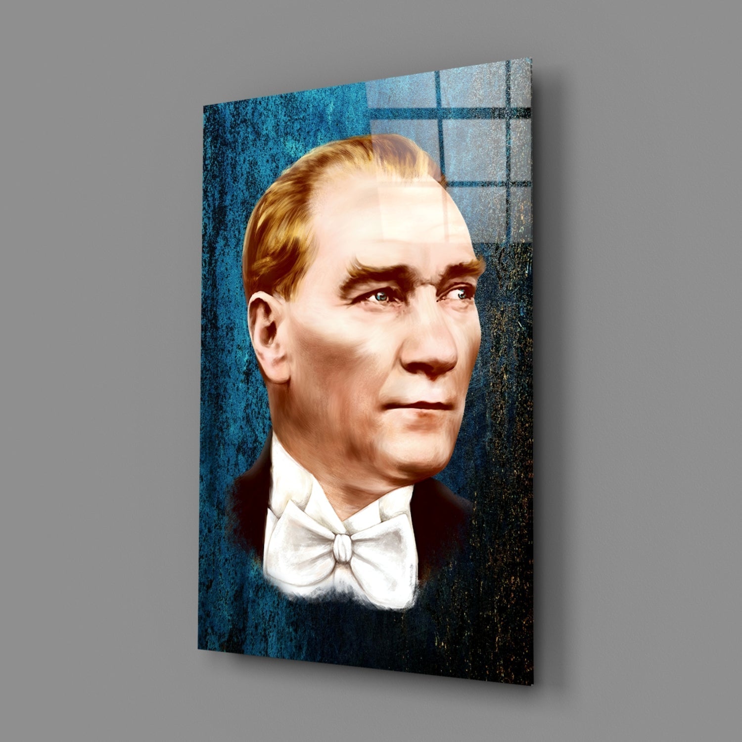 Ataturk Glass Wall Art