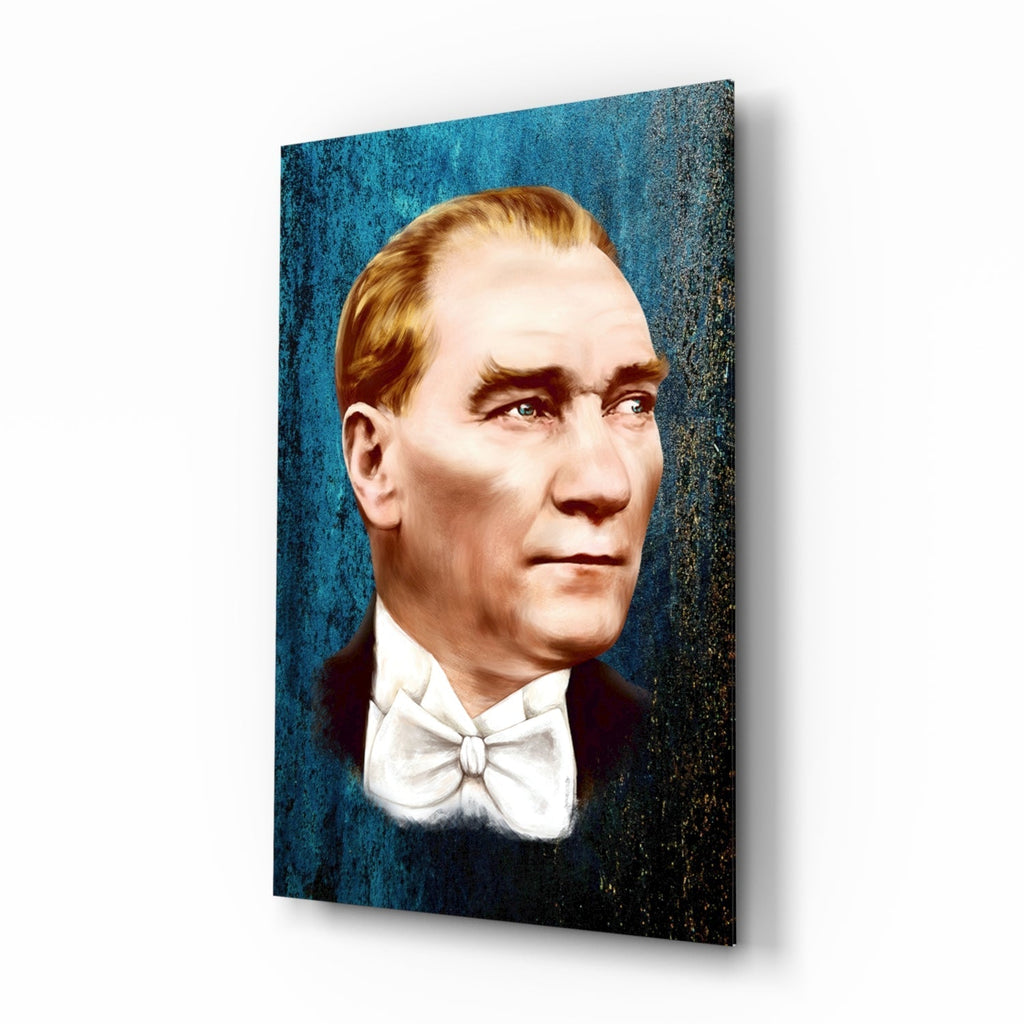 Ataturk Glass Wall Art