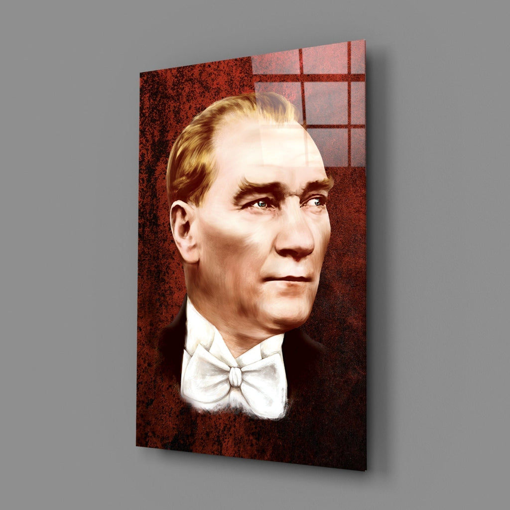 Ataturk Glass Wall Art