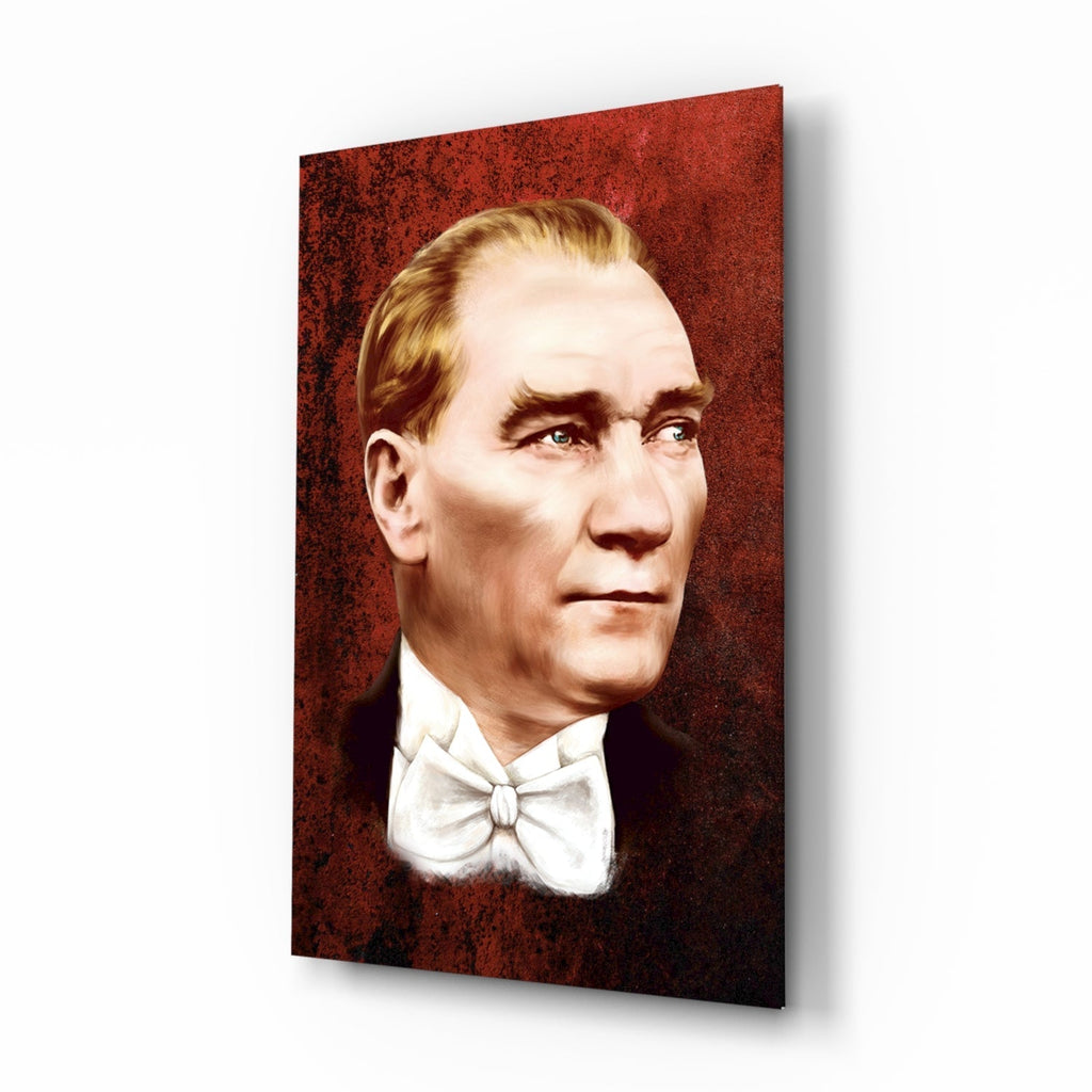 Ataturk Glass Wall Art