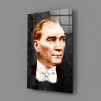Ataturk Glass Wall Art