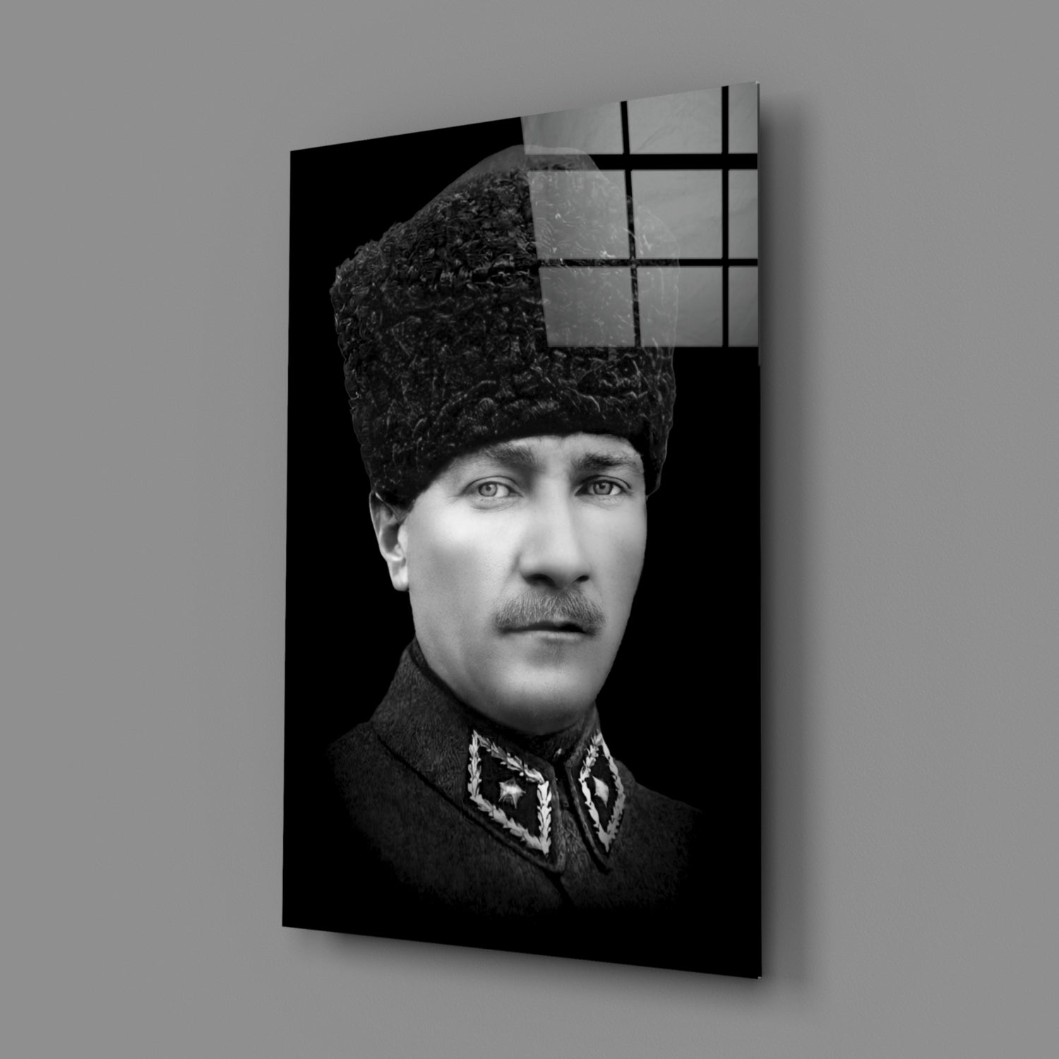 Ataturk Glass Wall Art