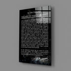 Appeal to Youth of Ataturk Glass Wall Art