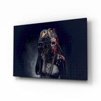 Behind the Mask Glass Wall Art