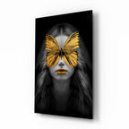 Butterfly Eyes Glass Wall Art