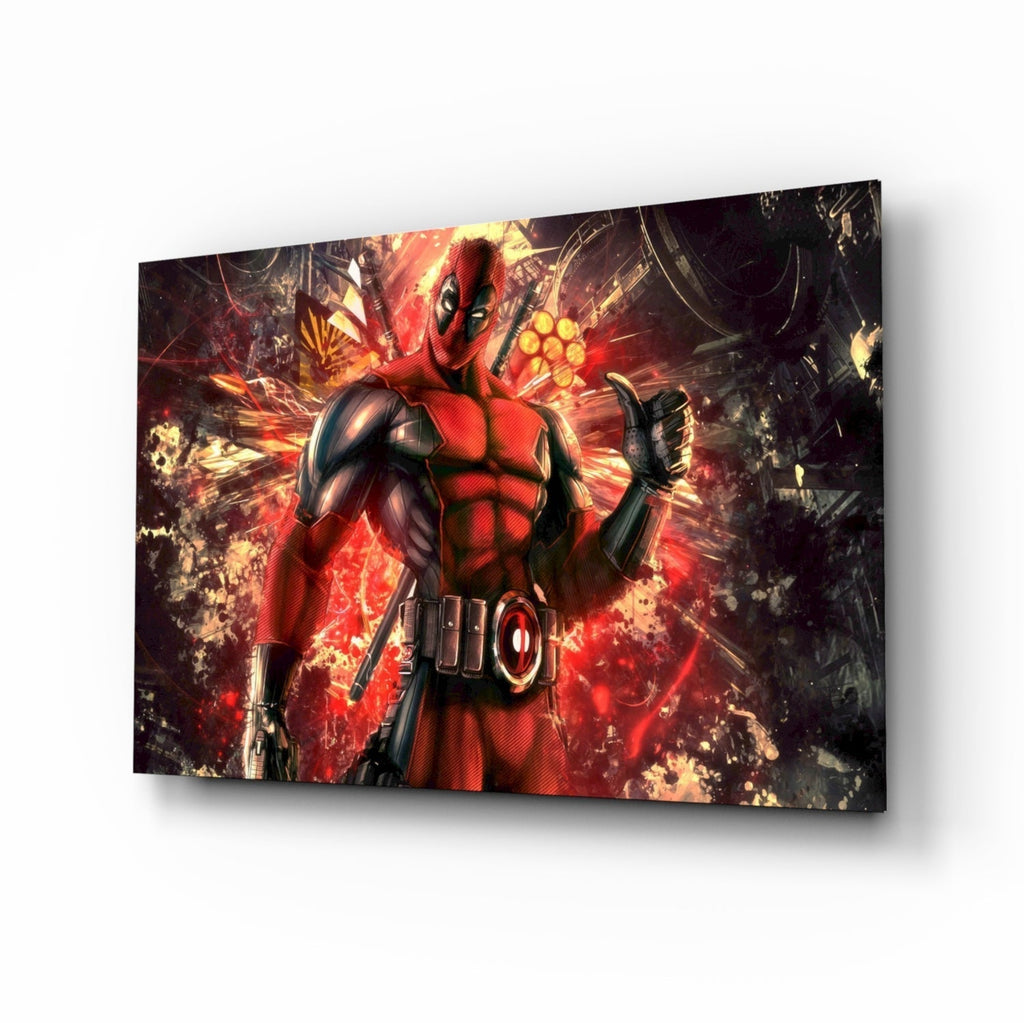 Fight Club Poster Glass Wall Art