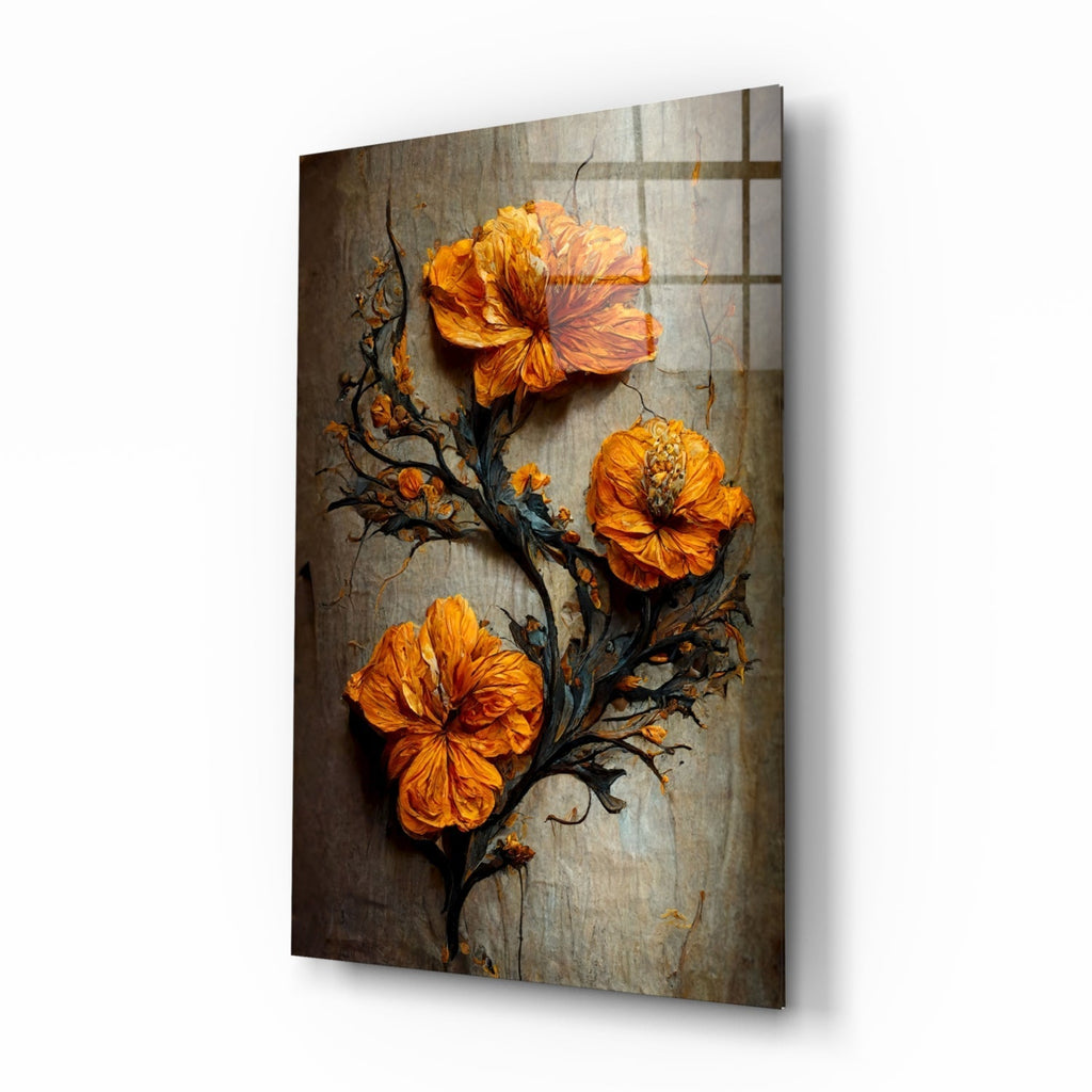 Timeless Flowers Glass Art || Designer's Collection