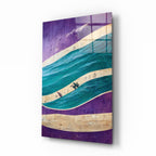 Waves Glass Wall Art || Designer's Collection