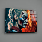 Harley Quinn Glass Wall Art || Designer's Collection