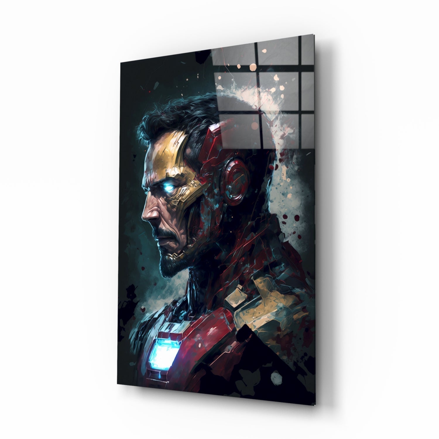 Iron Man Glass Wall Art || Designer's Collection