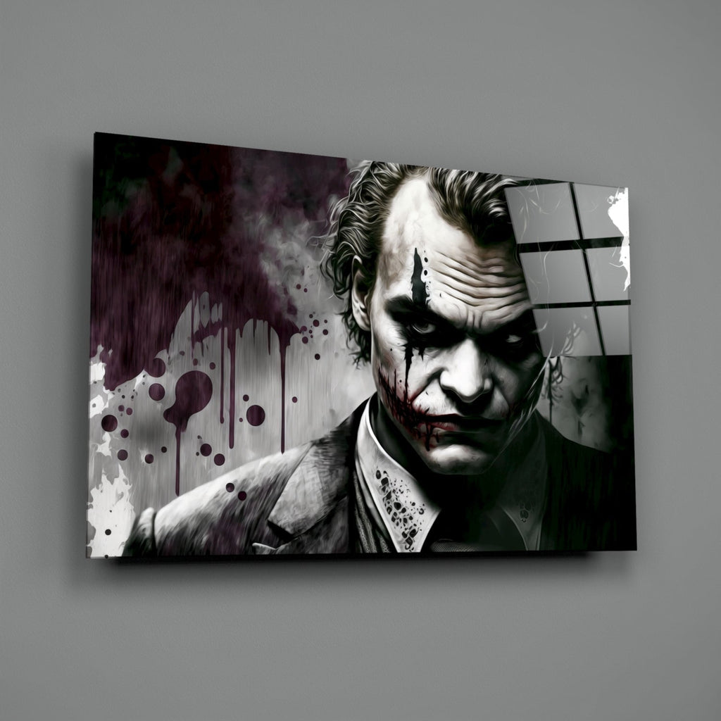 Joker Glass Wall Art || Designer's Collection