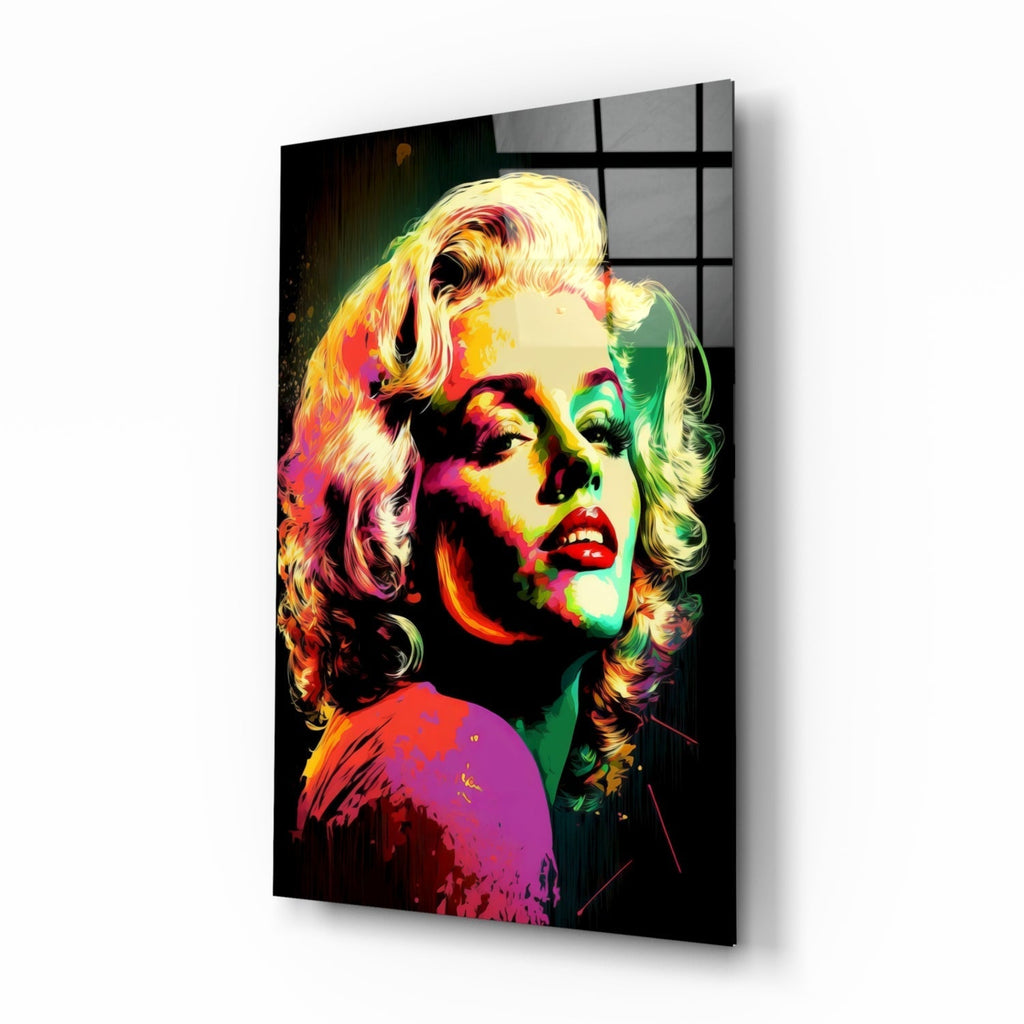 Marilyn Monroe Glass Wall Art || Designer's Collection