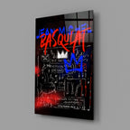 Style of Jean-Michel Basquiat Glass Wall Art || Designers Collection