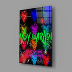 Andy Warhol and Himself Glass Wall Art || Designers Collection