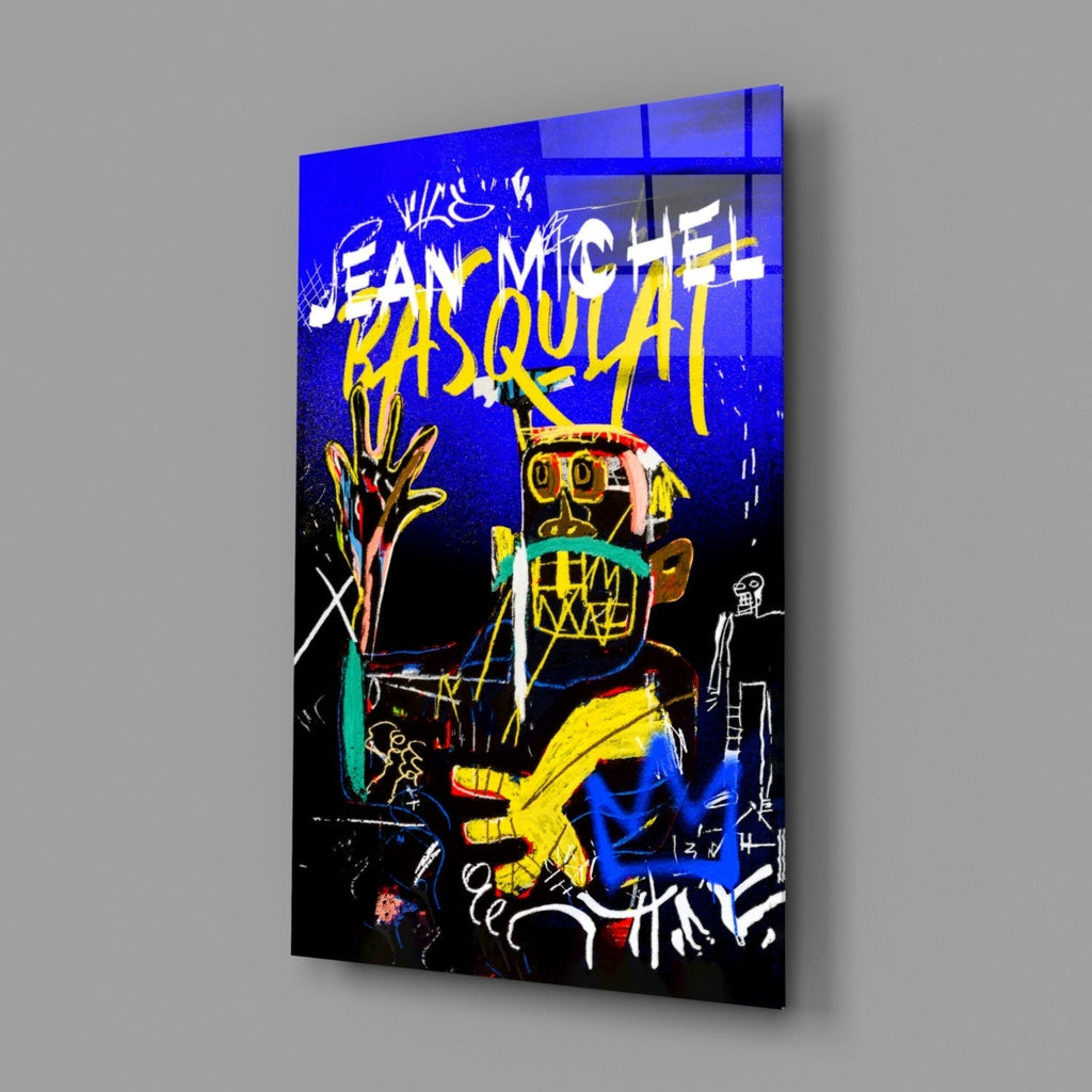 Style of Jean-Michel Basquiat Glass Wall Art || Designers Collection