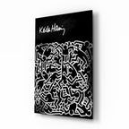 Style of Keith Haring Glass Wall Art || Designers Collection
