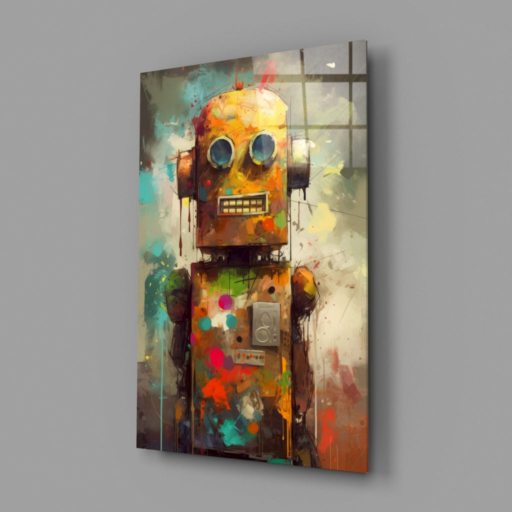 Robocute Glass Wall Art || Designer's Collection