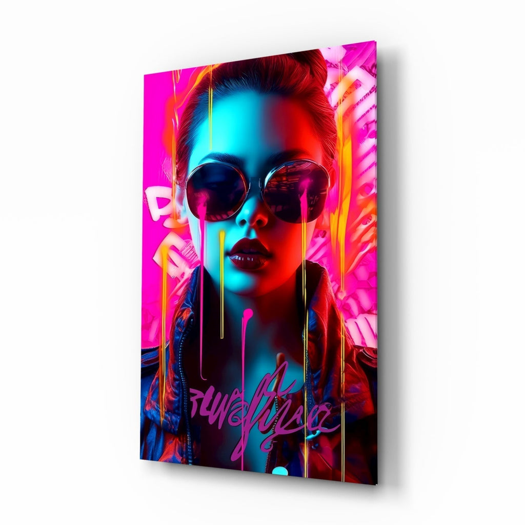Stylish Woman Glass Wall Art || Designer Collection