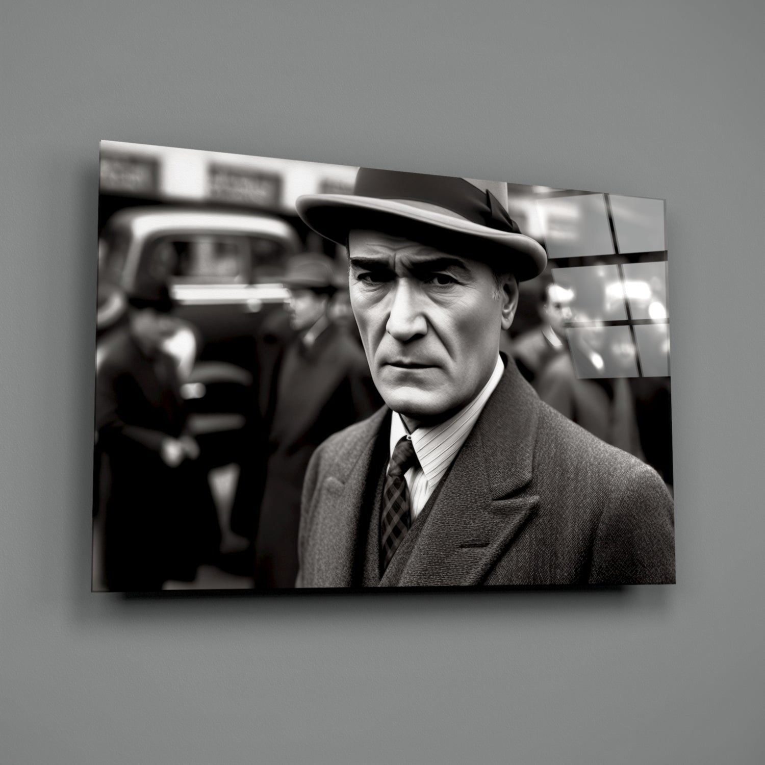 Ataturk Glass Wall Art || Designer Collection
