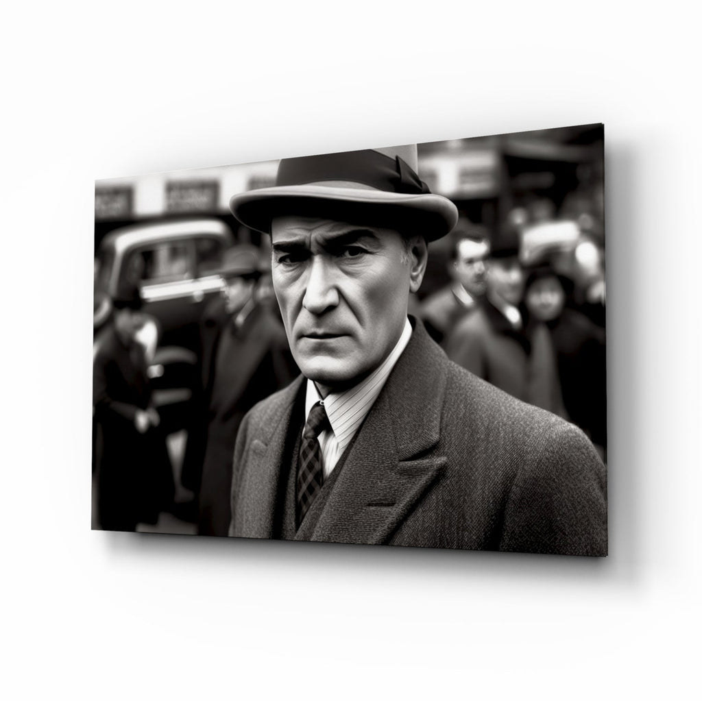 Ataturk Glass Wall Art || Designer Collection