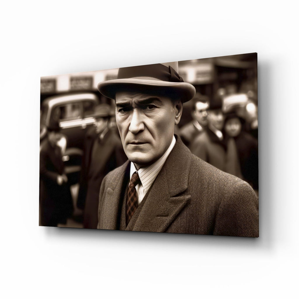 Ataturk Glass Wall Art || Designer Collection